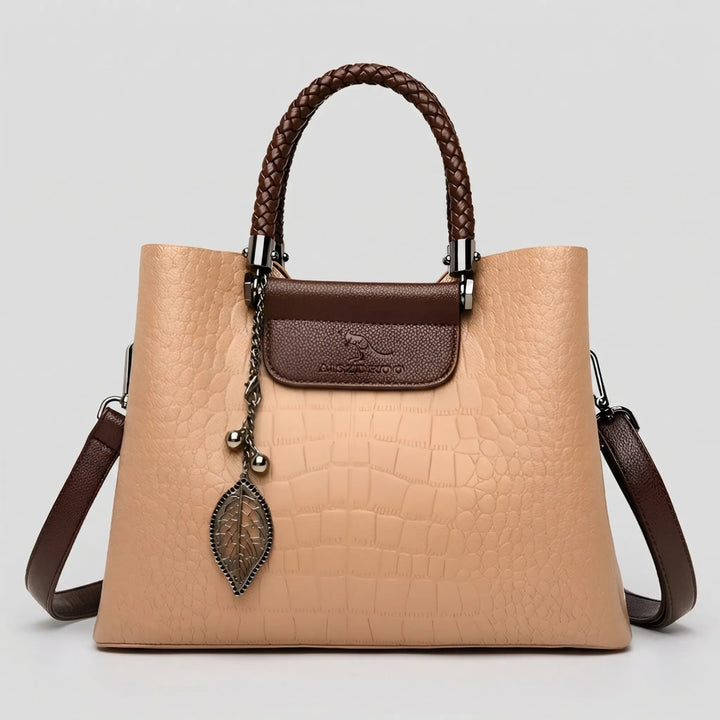 Veltora - Structured Tote With Embossed Texture