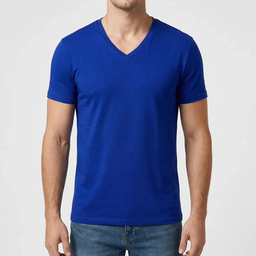 Velturo - Deep V-Neck Slim Fit Tee