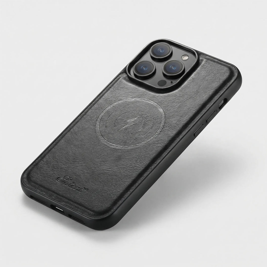 Velvaro - Textured Folio iPhone Case With Card Slot