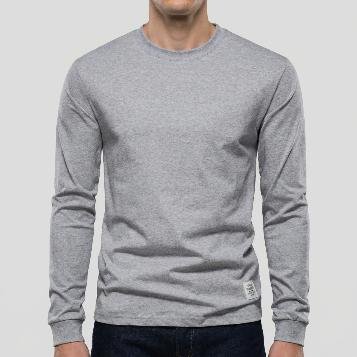 Vestalo - Long-Sleeve Crew Neck Men's Shirt