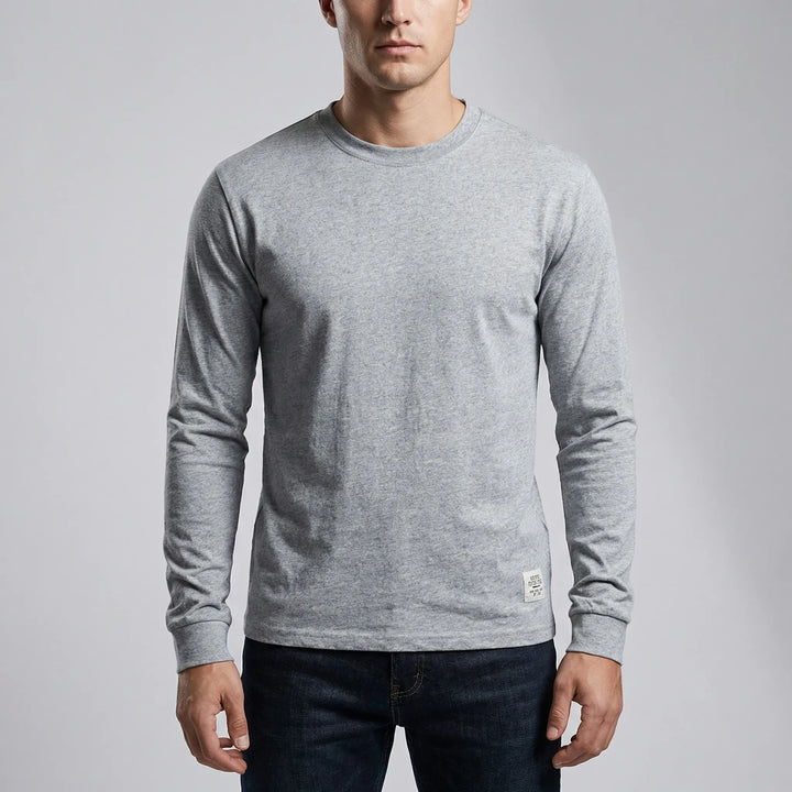 Vestalo - Long-Sleeve Crew Neck Men's Shirt