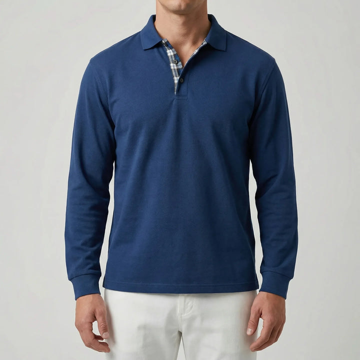 Vestano - Long Sleeve Polo Collar Sweater