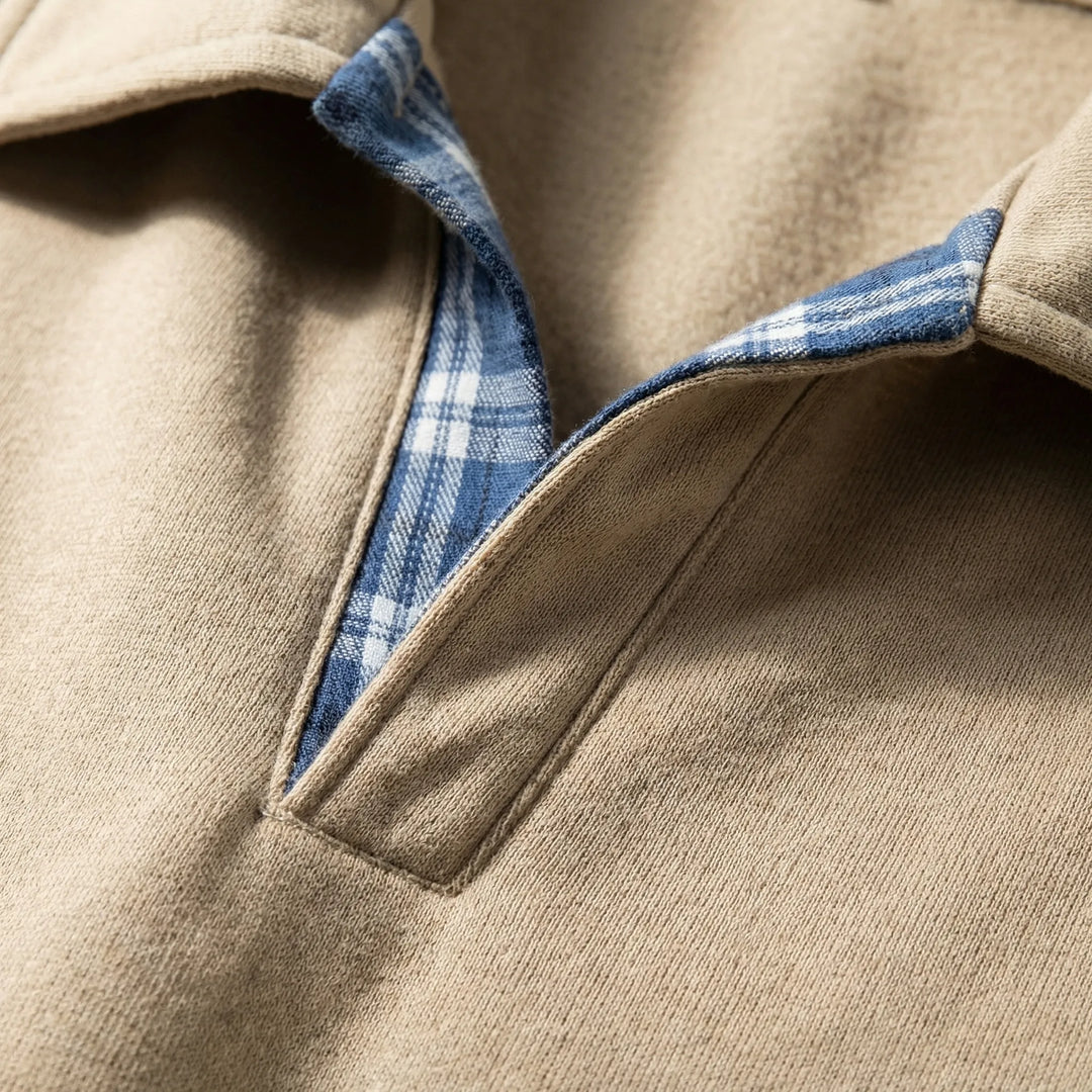 Vestano - Long Sleeve Polo Collar Sweater