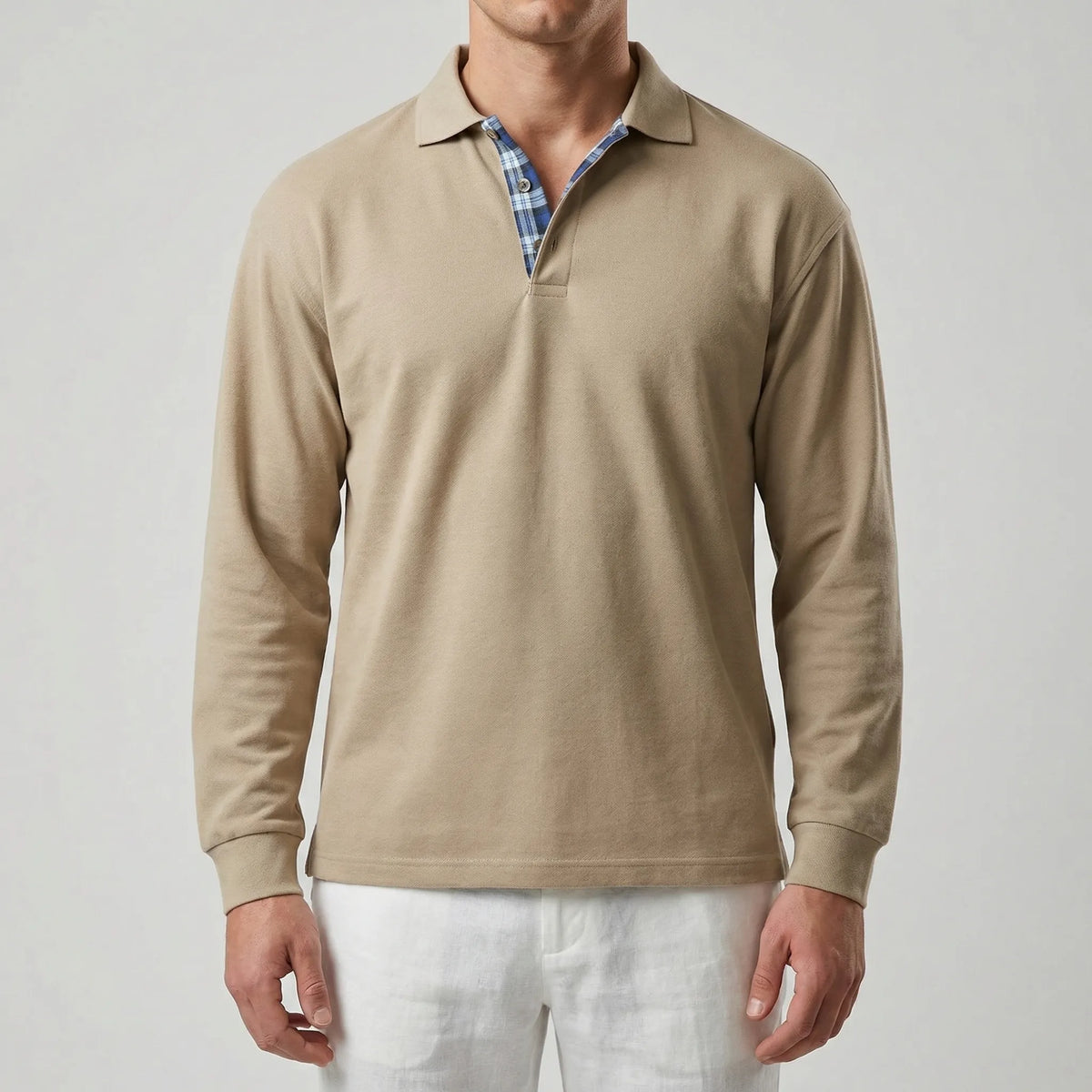 Vestano - Long Sleeve Polo Collar Sweater
