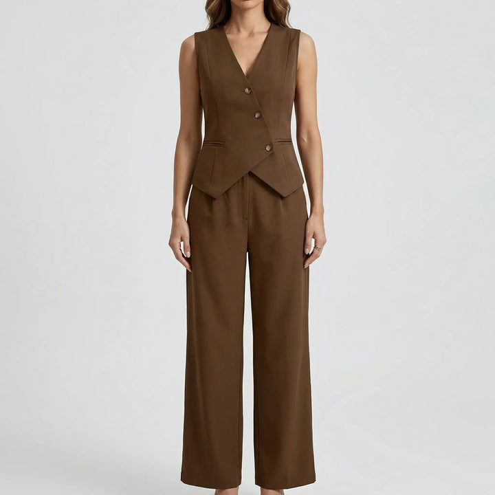 Vestara - Tailored Vest And Trouser Set