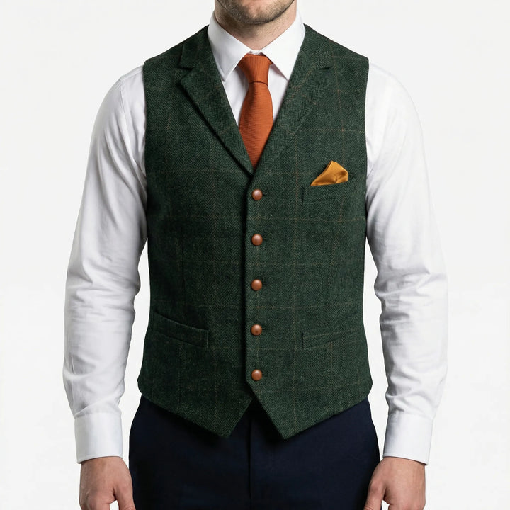 Vestonn - Vintage-Inspired Button-Front Vest
