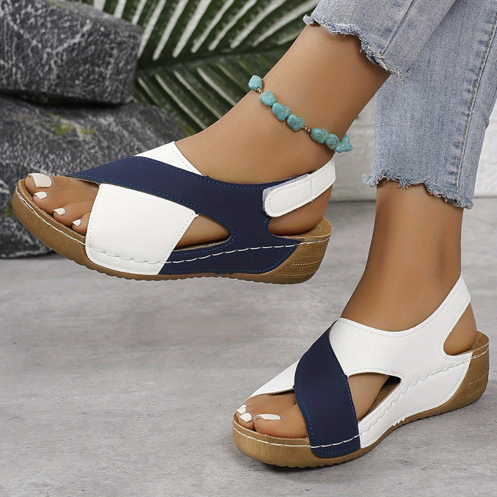 Vivalto - Color-Block Wedge Platform Sandal