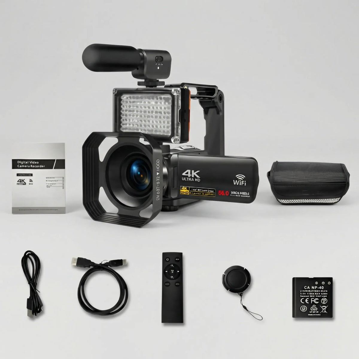 Vixlora - 4K Ultra HD Handheld Camcorder