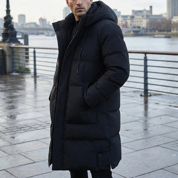 Vordex - Long Hooded Puffer Parka For Men