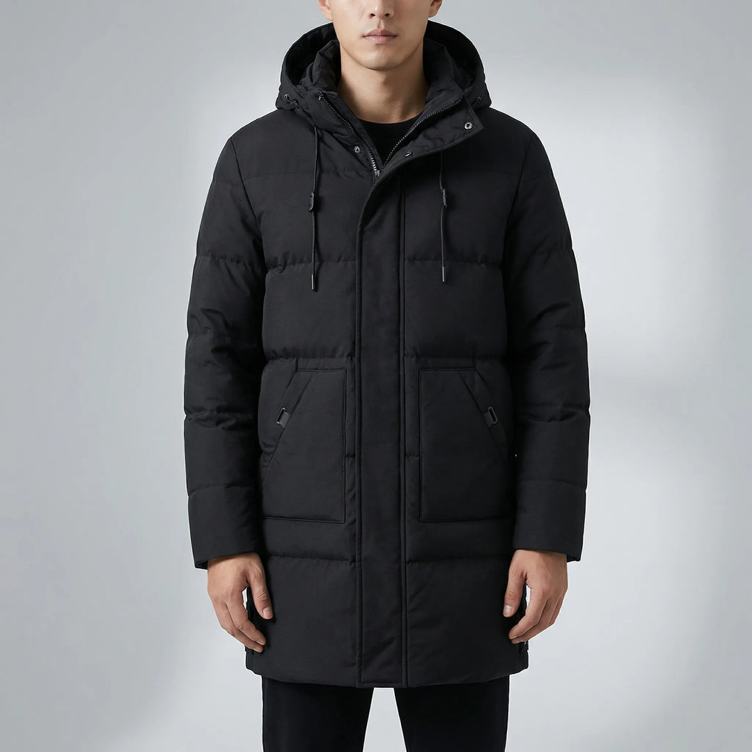 Vordex - Long Hooded Puffer Parka For Men