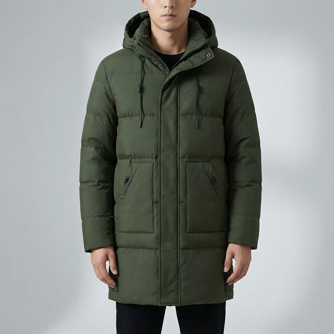 Vordex - Long Hooded Puffer Parka For Men