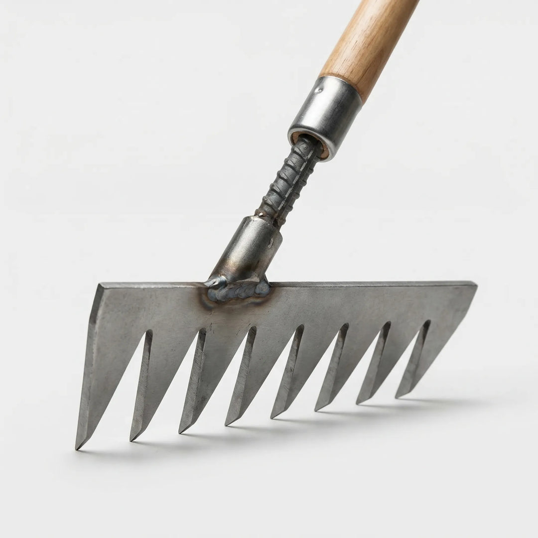 2 Tine Hand Rake Garden Weed Rake - Sharp Tines - 4 to 7 Tine Options – Haikutokyo
