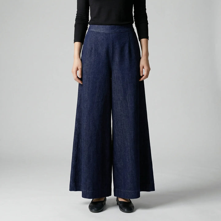 Wideaux - Full-Length Wide-Leg Women's Trousers