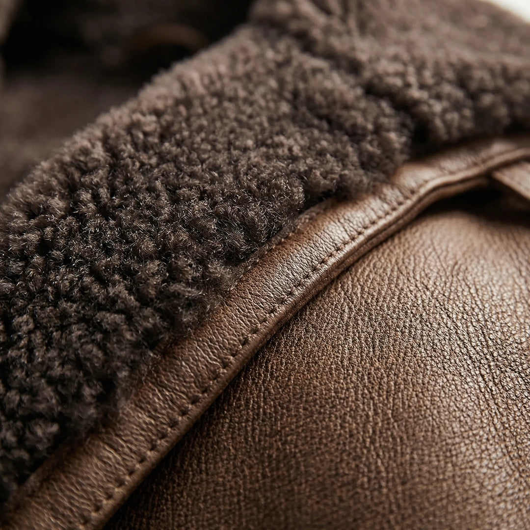 Wintrok - Padded Men's Winter Jacket With Wide Collar