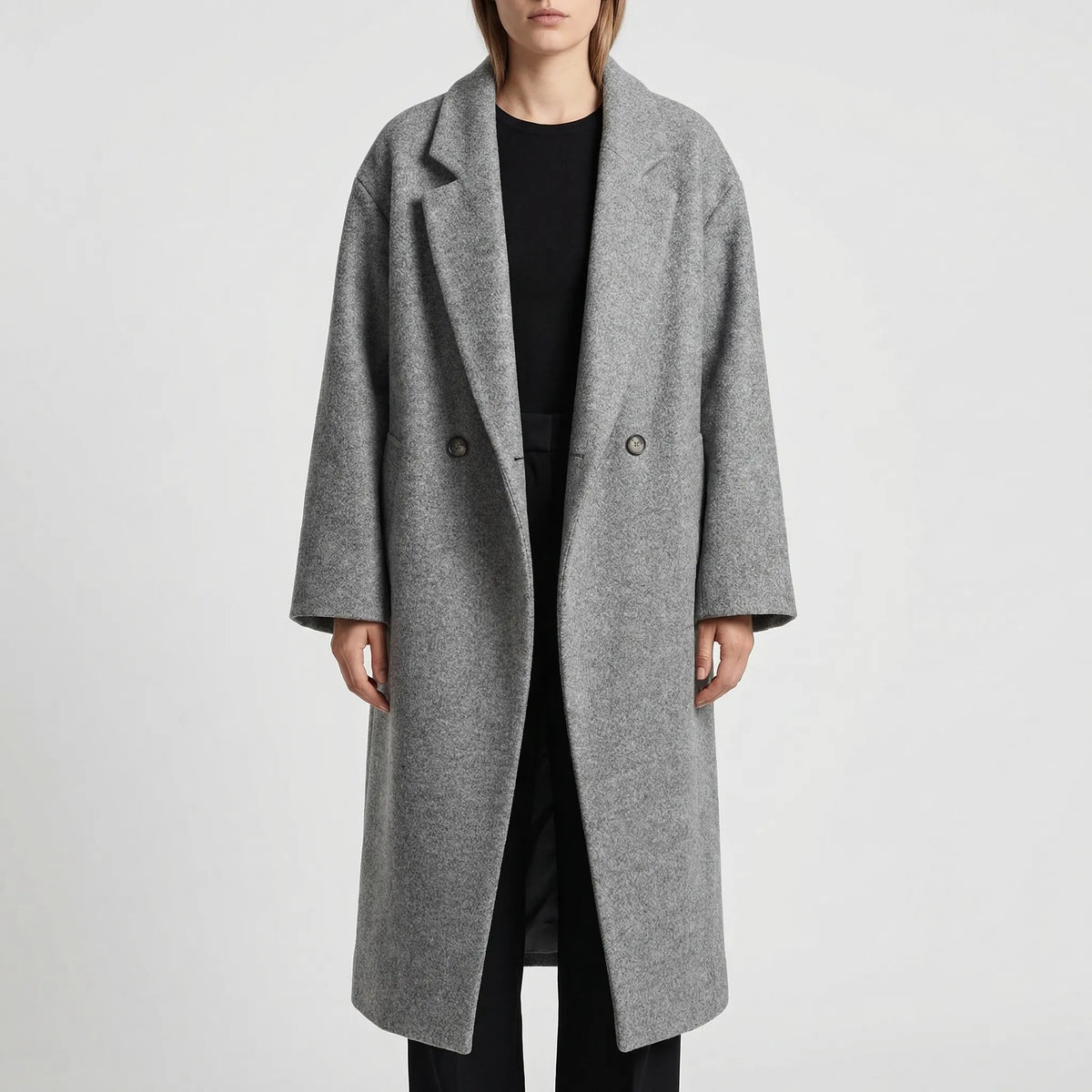 Wintrova - Long Double-Breasted Winter Coat