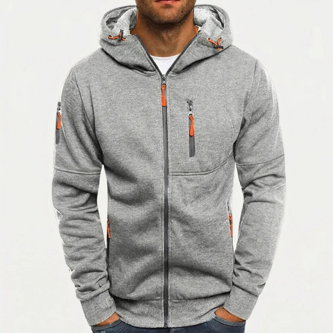 Zolvex - Full-Zip Hooded Sweatshirt Jacket For Men