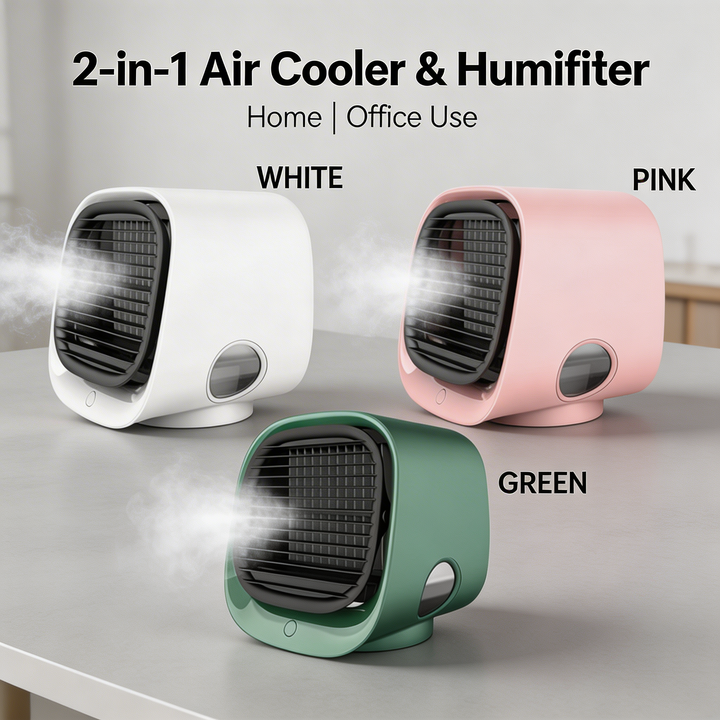 2-in-1 エアクーラー & 加湿器（家庭用またはオフィス用）