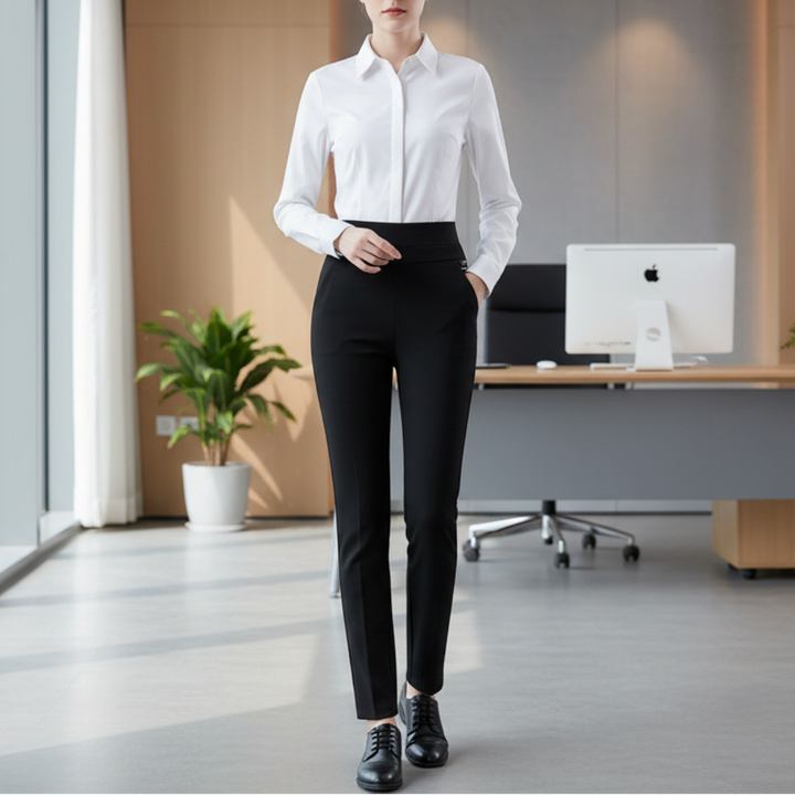 女性用ストレッチハイウエストパンツ
