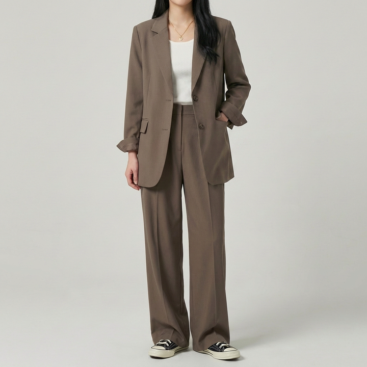 二つのピースの女性用スーツ