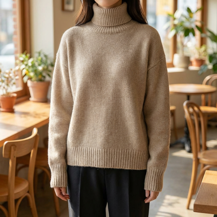 女性用タートルネックセーター