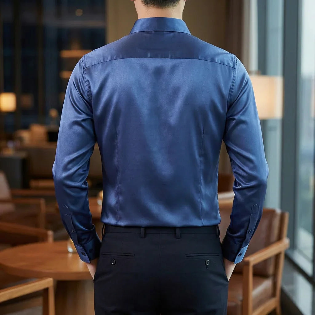 クラシックストレッチロングスリーブシャツ（メンズ）