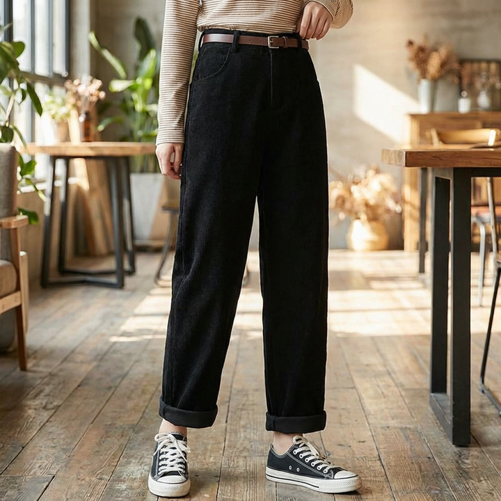 女性用コーデュロイパンツ