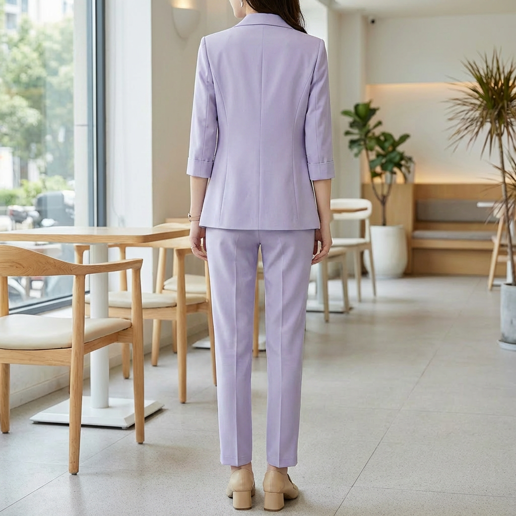 女性のフォーマルスーツセット（ブレザーとパンツ）