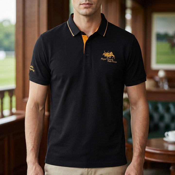 カジュアルボタンダウンポロシャツ メンズ