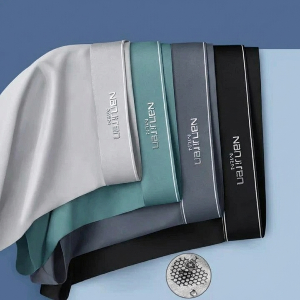 男性用4パック通気性ボクサー