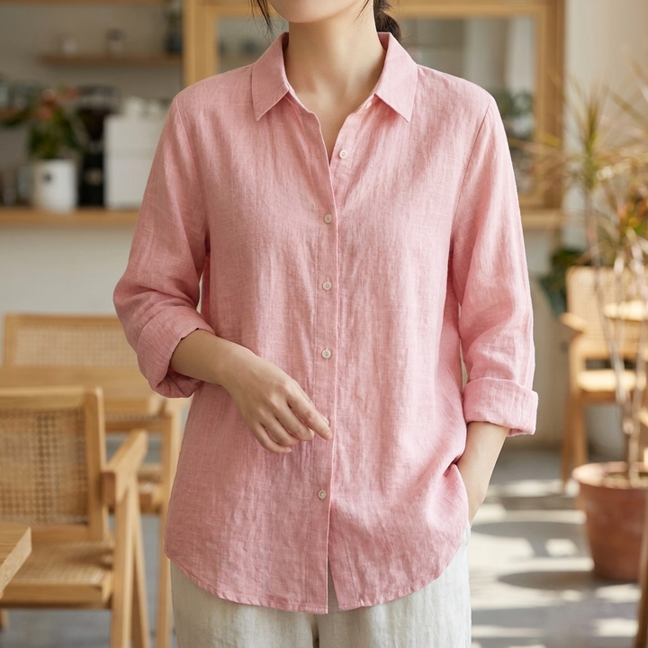 女性用ロングスリーブブラウス